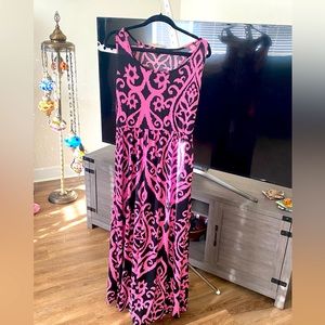 XL Pink/Black Tank dress.